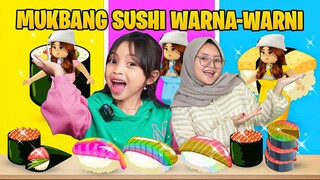 24 JAM LEIKA DAN BUNDA MUKBANG SUSHI 🍱🍣🍤 EAT SOME COLOR ROBLOX [ROBLOX INDONESIA]