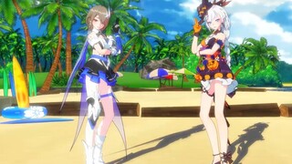 [Honkai Impact 3-MMD] Summer is also a season for the eyes. Captain, why are you bleeding from the n