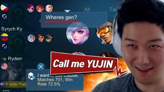 Gosu General Logged in his teammate's account | Mobile Legends