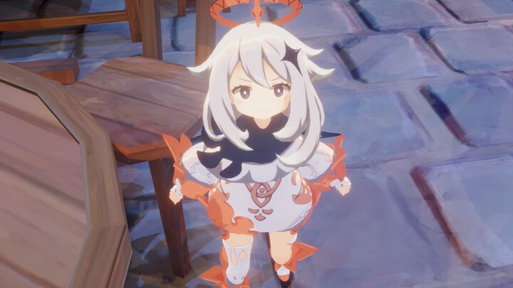 Paimon is almost starving. Should we give him something to eat?