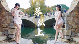 【竖屏】温柔姐姐中国风✿扇子舞✿古风【琴弦上】【@小萌】