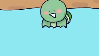 [Kebun Binatang Tombak Kecil] Kura-kura kecil itu jatuh ke dalam air dan berteriak minta tolong Untu