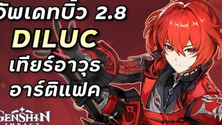 มินิไกด์ Diluc 28 เทียร์อาวุธ อาร์ติแฟค ทีม Genshin Impact