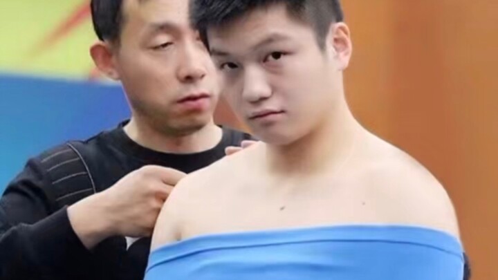 Where did this kid come from? How dare you touch my violent panda's butt?!