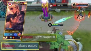 1V1 AGAIN GUSION VS GUSION CRYING PLAYER AND HE TOLD ME LOWPOINTS PLAYER?? | KENSHIN PLAYS