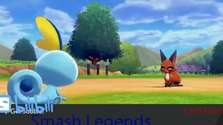 Thần nước Sobble đối đầu với Cáo nickit #pokemon