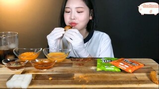 Gà rán lò, gà rán ớt, nhiều loại sốt chấm gà cuối #amthuc