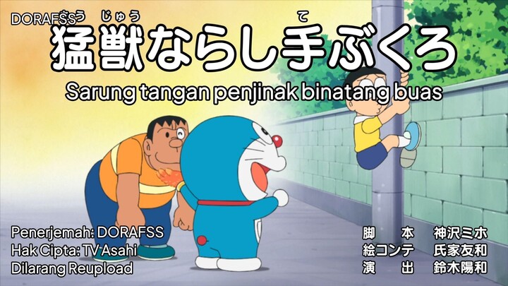 Doraemon Sub Indo Terbaru 881 AB: Sarung Tangan Penjinak Binatang Buas & Mau Pelihara Kucing Nobita?