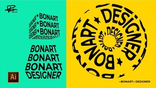 Warp Text in Adobe Illustrator | create impressive effects with text | BonART