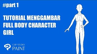 Tutorial Menggambar Full Body Karakter Perempuan Sesuai Proporsi Untuk [ Pemula ] #Part1