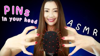 ASMR ไทย ฝังเข็ม ดึงเข็ม ที่หู!! 📌 ASMR Acupuncture Pin Head , Pins in Your Ears