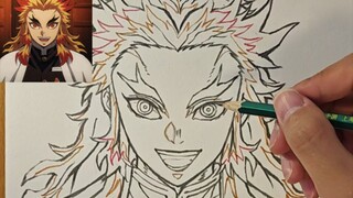手绘【炎柱——炼狱杏寿郎】
