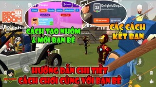 Rec Room - Cách Tạo Nhóm Chơi Chung Cùng Với Bạn Bè | Hướng Dẫn Kết Bạn Và Mời Bạn Chơi Chung Games