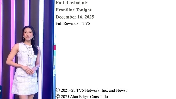 Full Rewind on TV5 | Frontline Tonight – December 16, 2025