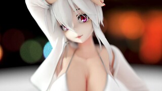 [Fabric] White silk suspenders with flesh-weak sound-AOA - Heart Attack