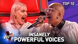 POWERHOUSE Singers Who SHOCKED The Coaches of The Voice | Top 10