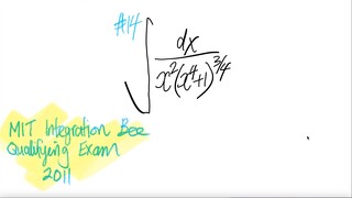 #14 2011 MIT Integration Bee Qualifying Exam