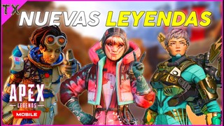 A PEX LEGENDS MOBILE 5 NUEVAS LEYENDAS *FILTRACIÓN* CUANDO LLEGARÁN A APEX MOBILE? | TX SAMURAI