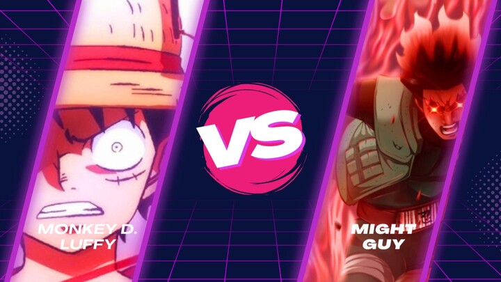 Luffy Gear 2nd VS Might Guy!