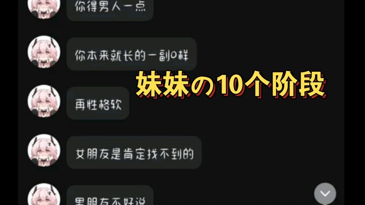 妹妹の10个阶段