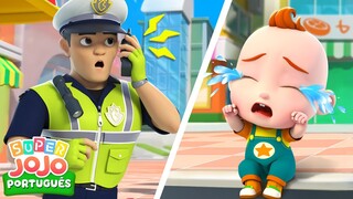 Não Encontro Meus Pais, Policial! 👮 | Canal do Jojozinho - Super JoJo Português