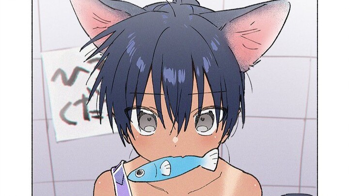 ไปว่ายน้ำกับลูกพี่ลูกน้องหนุ่มน้อยผิวดำสุดน่ารัก?! หึงจนเขินเพราะไม่ได้ลูบหัว เลยเอามือลูบหัวเขาเหมื