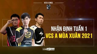 NHẬN ĐỊNH TUẦN 1 VCS XUÂN 2021