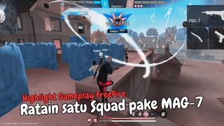 Ngeratain Satu Squad pake MAG-7 coyy❗