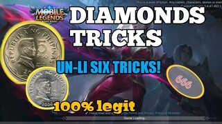 Un-Li 6 six Diamonds Tricks Legit | Carmilla Patch Mobile Legends bang bang