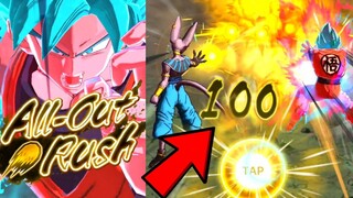 Highest Score In All Out Blast Rush !!!? Dragon ball Legends