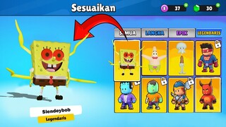 CARA DAPAT SKIN SPONGEBOB SQUAREPANTS DI GAME STUMBLE GUYS - Patrick, Squidward, Slendybob