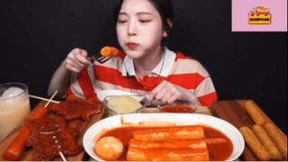 Mukbang tokboki siêu to và phomai que #anngon