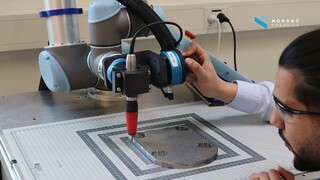 Suhner spindle deburring | Nordbo Robotics