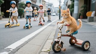 Mama Cat Works Hard at the Ramen Restaurant to Buy a Scooter for Ginger!