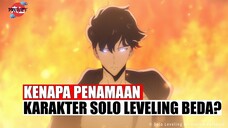 Kenapa Penamaan Karakter Solo Leveling Berbeda-beda 🤔