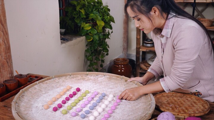 [Vlog] Enjoy RAINBOW Sweet Dumplings on Lantern Festival