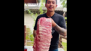 ซี่โครงหมูย่างนมสด