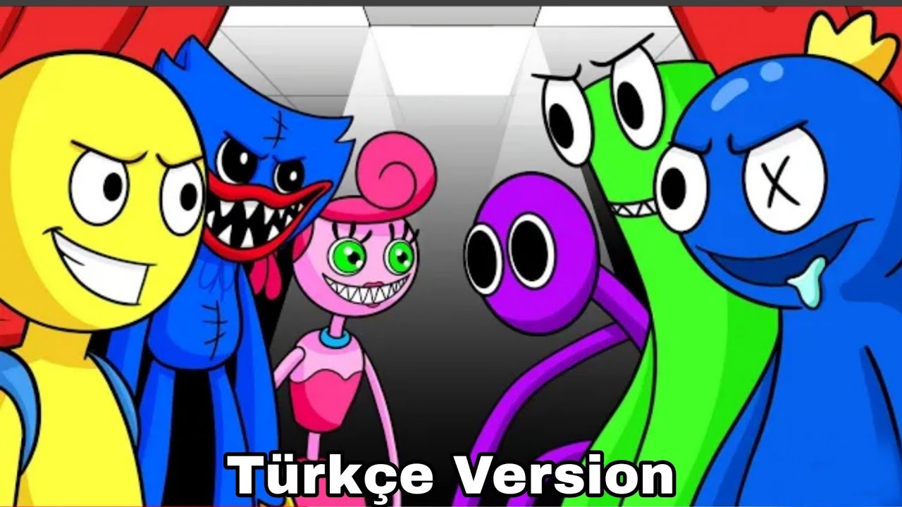 BLUE vs HUGGY WUGGY! (Roblox Rainbow Friends VS Poppy Playtime Song), CARTOON RAP SONG, song, cartoon, rap