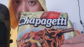 ASMR EATING SOUNDS - CHAPAGETTI NOODLES