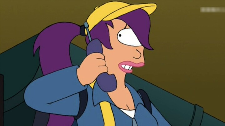 Futurama: The robot Bender is pregnant, and his maternal love is overflowing, so he starts knitting 