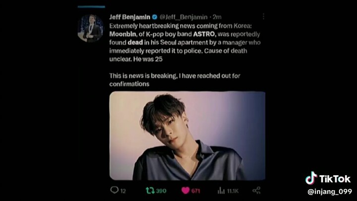 astro members monnbin 🕊️ dead