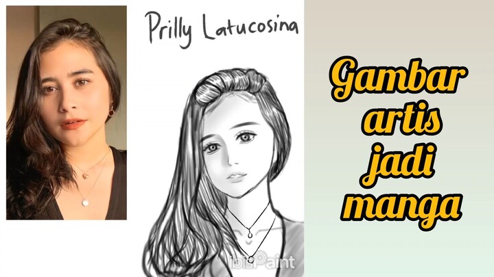 menggambar foto jadi style manga