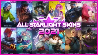 ALL STARLIGHT SKINS IN MOBILE LEGENDS 2021