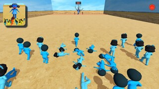 Squid Game Poppy Run & Stop Time Survival Blue Jacket Levels Mobile Gaming Update Gameplay Part. 2
