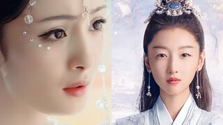 The previous costume of the fairy heroine VS the current costume of the fairy heroine