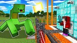 MUTANT CREEPER MIKEY Vs SECURITY HOUSE - MINECRAFT GAMEPLAY BY MIKEY AND JJ (MAIZEN PARODY)