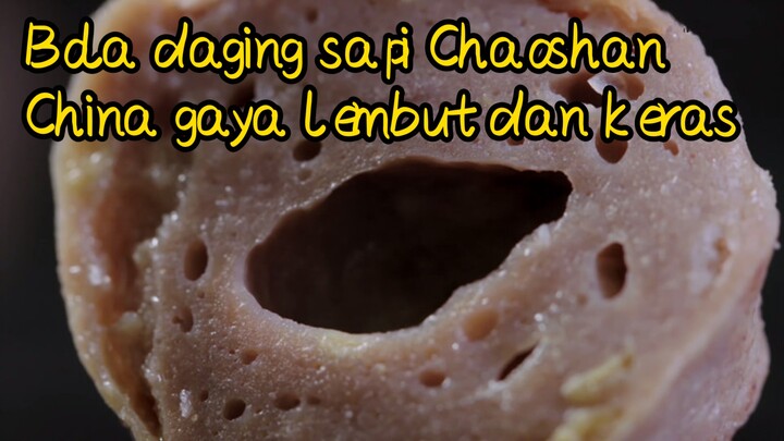Bola daging sapi Chaoshan China gaya lembut dan keras 