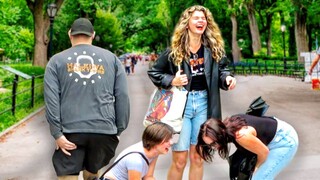 Funny WET Fart Prank in Central Park! All ABOARD!!