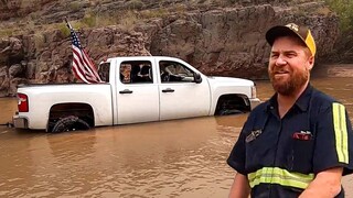 Do These Trucks Think They're Boats? Another Water Rescue