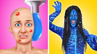 TIKTOK HACKS MADE ME AVATAR! Extreme GADGETS and HACKS for AVATAR 2 by La La Life Games